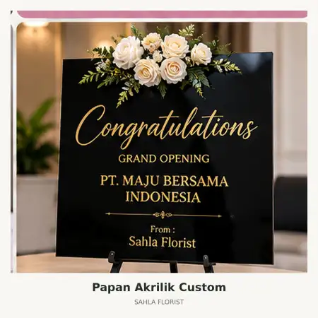 Papan Bunga Akrilik Probolinggo Kota
